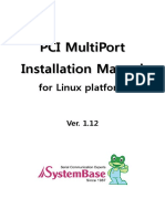 Linux PCI MultiPort Installation Manual - v1 - 2x