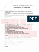 AI-ML Super Important and Important Questions-18CS71: by Tie Review Team-Gat, Rnsit, Ksit, Jssate, Rrce, Bnmit Module-1