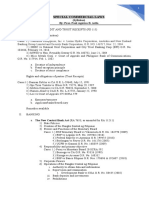 Syllabus Special Commercial Laws