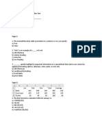 Excel Competency Exam Practice Test