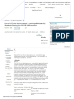 Use of ICT and Autonomous Learning of University Students During The COVID-19 Pandemic