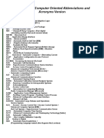 A Glossary of Computer Oriented Abbreviations and Acronyms