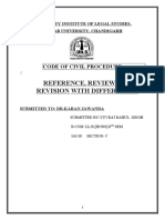 Reference, Review and Revision With Differences: Code of Civil Procedure