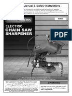 Chain Saw Sharpener Manual Model 63804