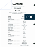 92 KLF110 Service Specs