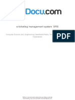 E Ticketing Management System Srs