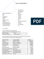 Tally Assignment: Company Creation