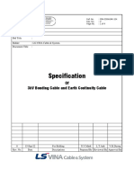 Specification With Drawing For 240sqmm Bonding Cable