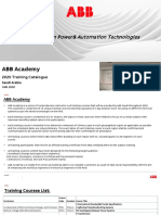 ABB Academy SA Customer Training Catalogue 2020