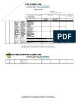 Curriculum Map Sample