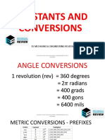 Constants and Conversions