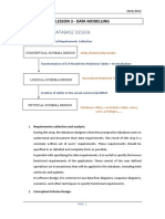 1 Phases of Database Design: Lesson 3 - Data Modelling