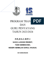 Kertas Kerja Program Transisi Dan Guru Penyayang Tahun 2023