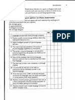 Language Teaching Beliefs Questionnaire