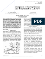 Design and Development of Steering Knuckle With Spindle and Its Optimization A Review IJERTV5IS030068