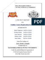 Online Course Registration System Project Report PDF