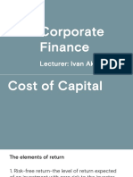 CF - Cost of Capital