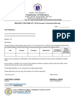 Request Letter Format For SF10