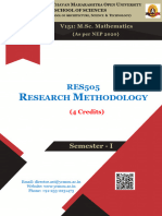 RES505 Research Methodology