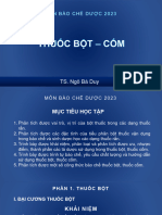 BÀI 6 THUỐC BỘT CỐM