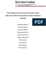 Effectiveness of Using Blu-Ray Disc and Copper Wire As An Alternative Solar Panel