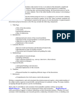 Masters Dissertation Proposal Structure Uk