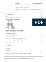 Prim Maths 5 2ed TR End of Year Test Answers