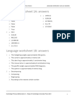 Prim Maths 5 2ed TR Lang Ws Answers