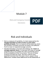 Risk and Company Investment