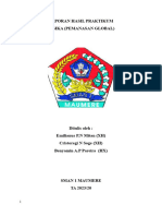 Laporan Hasil Praktikum Fisika (Pemanasan Global)