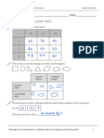 Prim Maths 3 2ed TR End of Year Test