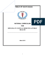 Curriculum For Diploma in Clinical Medicine and Public Health Final May 2013