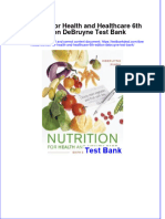 Full Nutrition For Health and Healthcare 6Th Edition Debruyne Test Bank Online PDF All Chapter