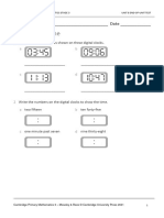 Prim Maths 3 2ed TR Unit 8 Test