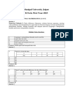 MA1002 - MCQ Module 1