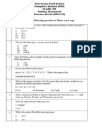 XII CS Holiday Homework