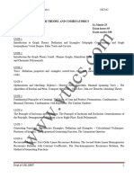 Cse IV Graph Theory and Combinatorics 10cs42 Notes