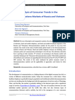 An Analysis of Consumer Trends in The Telecommunications Markets of Russia and Vietnam