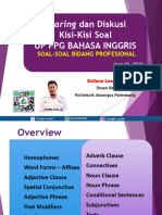 Materi Bidang Profesionanl Kisi-Kisi Soal PPG BHS, Inggris 2023