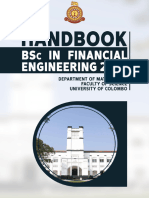 BSC (External) in Financial Engineering Course Catalog 2024