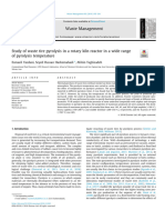 Study of Waste Tire Pyrolysis in A Rotary Kiln Reactor in A Wide Range of Pyrolysis