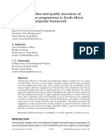 Ballim Et Al 2014 Professional Bodies and Quality Assurance of Higher Education Programmes in South Africa Towards An