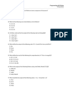 Programming With Python - IA - 1