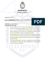 Old Road FC Player Contract