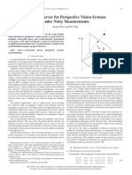 A New Observer For Perspective Vision Systems Under Noisy Measurements