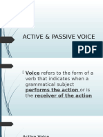 Active & Passive Voice