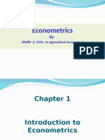 Chapter One and Two Econometrics