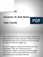 A Presentation on Suicide by Dr.masha