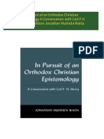 Instant download In Pursuit of an Orthodox Christian Epistemology A Conversation with Carl F H Henry 1st Edition Jonathan Mutinda Waita. pdf all chapter