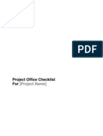 Template - Project Office Checklist